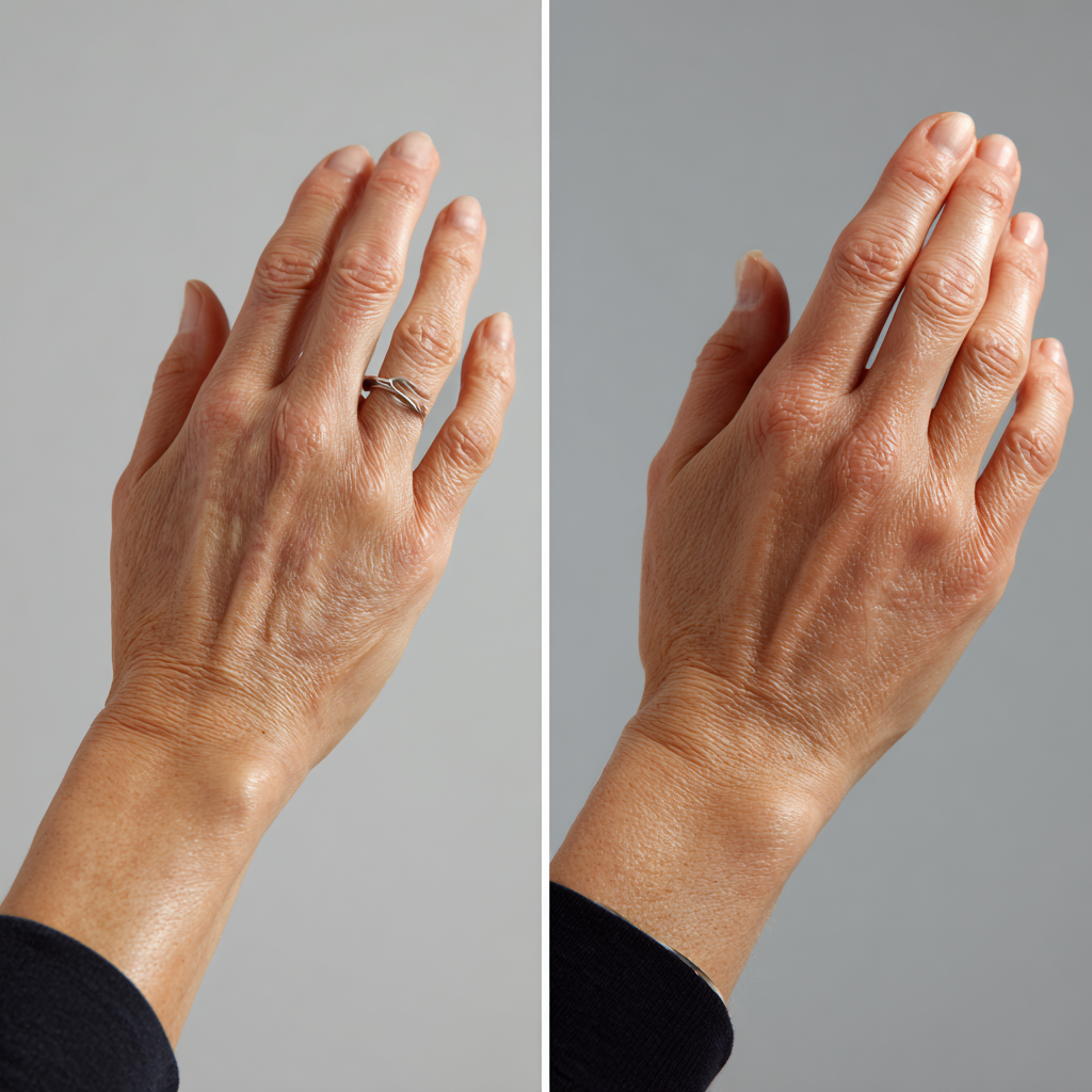Skinbooster mains – dos de la main repulpé